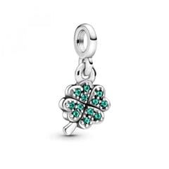 Colgante de trébol de plata de ley Pandora ME, cristal verde por 9.99€
