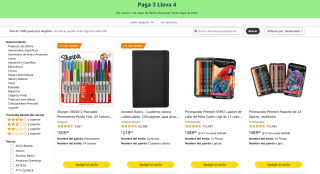 Ofertas de 4x3 en Papelería y más | Amazon