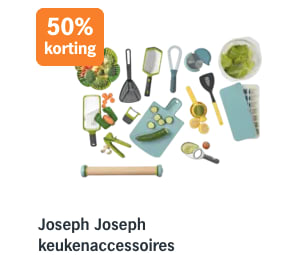 50% korting op alle Joseph Joseph keukenaccessoires bij de AH
