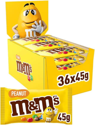 M&M'S PEANUT 36 sachets (36 x 45 g) pour 17,99€ chez Amazon