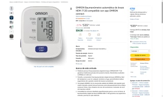 OMRON Baumanómetro HEM-7120 por $535 | Oferta Amazon