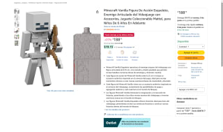 Figura Esqueleto Arquero Minecraft por $189 | Oferta Amazon