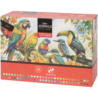 Van Bleiswijck aquarel twinmarkers (60 stuks) voor € 5,95 bij Action