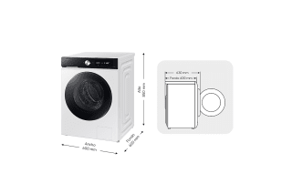 Lavadora Bespoke AI WW11DB7B94GEU3 (11 kg) por 474,05€ en Samsung