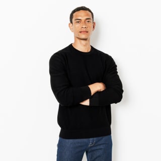 Pull col rond jeux de points fantaisie à 12€ chez Jules