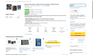 Condensador de Flujo Deluxe Regreso al Futuro por $346 | Amazon