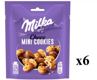 6 Bolsas de MILKA Mini cookies de chocolate paquete 110 g por 8.62€