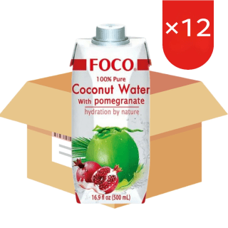 FOCO Kokoswater met granaatappel (12 x 500 ml) voor €19,99 bij Joybuy