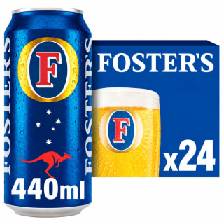 Fosters The Amber Nectar Lager Beer 24 x 440ml for £10 at Tesco
