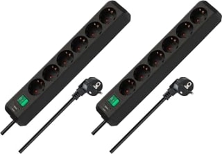 Brennenstuhl Eco-Line Lot de 2 multiprises 6 prises pour 11,89€ chez Amazon