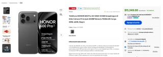 HONOR 600 Pro 5G 512GB por $15,349 | Oferta Walmart