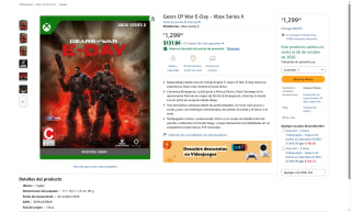 Gears of War: E-Day para Xbox Series X por $1,299 | Oferta Amazon