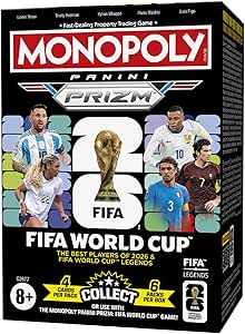 Cartas coleccionables Monopoly Panini Prizm: Copa Mundial de la FIFA por 29,99€