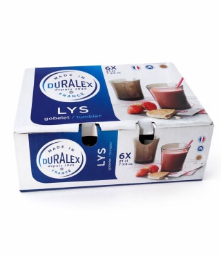 Lys - Verre Sépia 21 cl (lot de 6) pour 4,00€ chez Duralex
