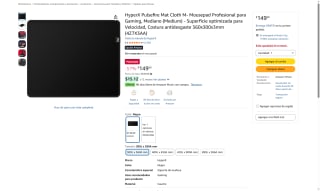 HyperX Pulsefire Mat Cloth M- 36x30cm Negro por $149 | Amazon