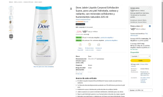 Dove Jabón Líquido 225ml por $50 | Oferta Amazon