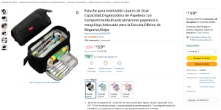 Estuche extensible para lápices por $159 en Amazon