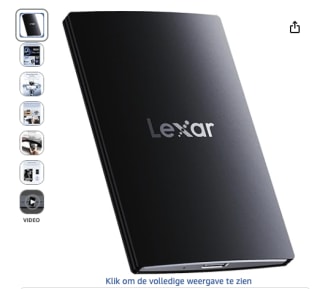 Lexar SL500 Externe SSD 4TB voor 325,89 euro