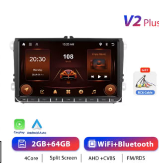 Podofo 7 "9" CarPlay Android Autoradio 2GB/64GB voor € 44,59 dmv code bij Aliexpress