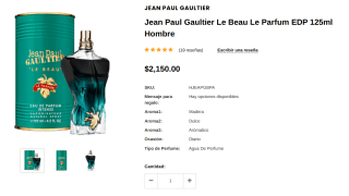 Perfume Jean Paul Gaultier Le Beau por $2,150 | Magna Perfumes