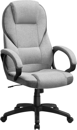 SONGMICS Ergonomische bureaustoel, linnenlook voor €82,49 bij Amazon