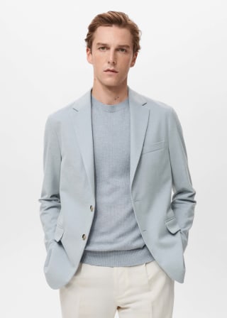 Americana Verner slim fit algodón por 13,99€ en Mango Outlet