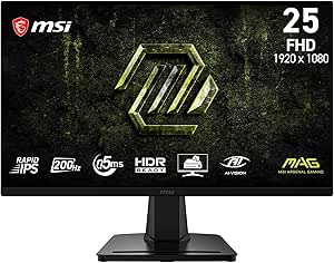 MSI mag 256FA E20 Monitor Gaming de 24,5", 1920 x 1080 por 99€