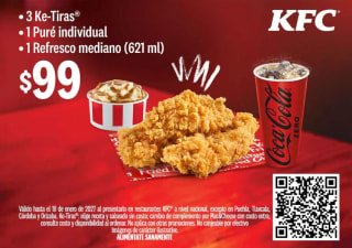 Promoción KFC para clientes TotalPlay (cupones vía QR)