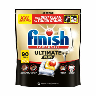 Finish Ultimate Plus All in One Lemon Dishwasher Tablets, 90 Pack for £11.29