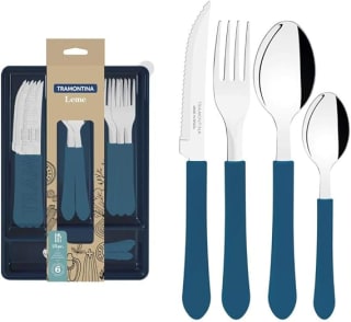 Tramontina Juego de Cubiertos Leme 25 piezas por $224.84 en Amazon