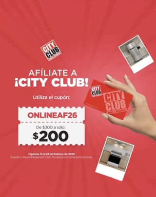 Cupón City Club: Membresía a solo $200