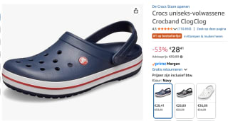 De Crocs uniseks‑volwassen Crocband Clog voor €28,37 bij Amazon