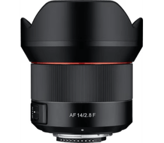Samyang 14mm F/2.8 AF Nikon F voor €276