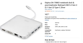 USB Hub Digitus DA-70863 voor €41,90 bij Amazon