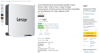 Lexar Professional Go Concentrador Portátil por $686 en Amazon