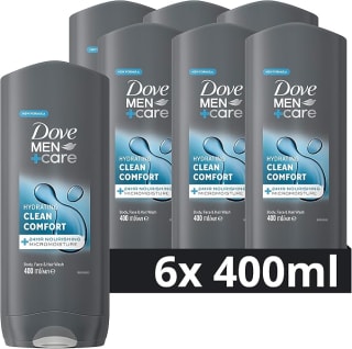 Dove Men+Care Clean Comfort 3-in-1 douchegel - 6 x 400 ml voor €14,67 bij Amazon