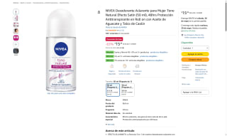 Desodorante NIVEA 50ml por $15 | Oferta Amazon
