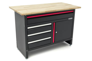 Établi HBM 120 cm (4 tiroirs, 1 porte) pour 249,99€ chez HBM Machines