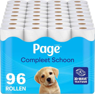 Page Compleet Schoon toiletpapier (96 rollen) voor €33,99 bij Amazon