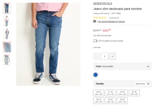 Jeans Aeropostale Hombre por $265 | Oferta Liverpool