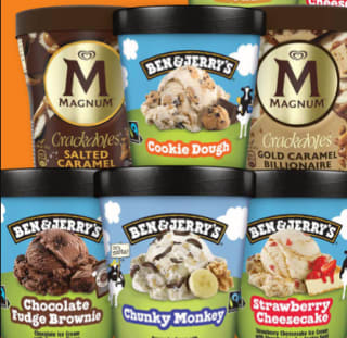 1+1 gratis op Ben&Jerry's en Magnum pints bij Albert Heijn