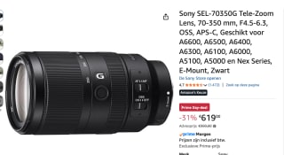 Sony 70-350mm f/4.5-6.3 G OSS voor €619 bij Amazon