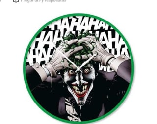 Reloj de pared DC Batman La broma asesina Joker riendo por 6.50€