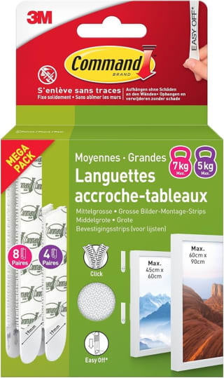 Accroches Tableaux Languettes - Command au prix de 7,55€