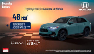 Honda HR-V a 48 MSI o Bono de hasta $80,000