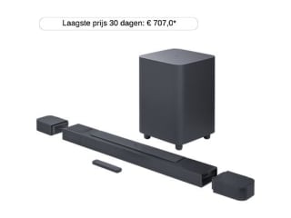 JBL Bar 800 Pro - Soundbar met Draadloze Subwoofer voor €544 bij de Mediamarkt