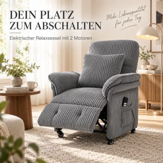 KAUFHOF elektrische relaxfauteuil met 2 motoren voor €199,89 bij Joybuy
