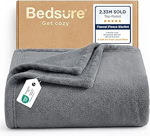 Bedsure Fleece Throw Blanket 130x150cm for £5.45 with Checkout Discount