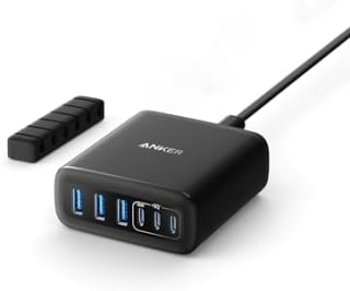 Anker USB-C-Oplader, 6 poorten, 112 W voor €30,39 bij Amazon