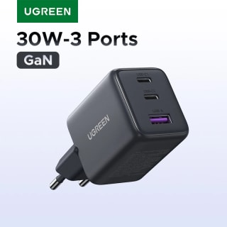 UGREEN 30W GaN (3 puertos) por $84 en AliExpress